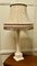 Große korinthische Säulen-Tischlampe aus weißem Marmor, 1900er 5