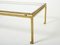 Coffee Table in Gilded Iron Glass by Maison Ramsay, 1950 9