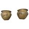 19th Century North African Brass and Copper Jardiniere Pots, Set of 2 1
