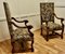 French Arts and Crafts Gothic Walnut Library Chairs, 1880, Set of 2 6