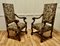 French Arts and Crafts Gothic Walnut Library Chairs, 1880, Set of 2 7
