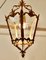 Decorative French Gilt Brass Lantern Pendant Light, 1930 5