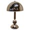 Large French Chrome Style Table Lamp, 1970 1