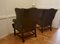 Gentleman's Wing Back Chesterfield Library Chairs in Leather, 1900, Set of 2, Image 7
