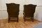 Gentleman's Wing Back Chesterfield Library Chairs in Leather, 1900, Set of 2 6