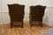 Gentleman's Wing Back Chesterfield Library Chairs in Leather, 1900, Set of 2, Image 6