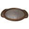 Oval Carved Oak Breton Country Tray, 1900s, Image 1