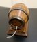 Antique Treen String Barrel with Brass, 1880 3