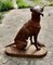 Large Weathered Cast Iron Statue of Retriever Hunting Dog, 1970, Image 5