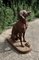 Large Weathered Cast Iron Statue of Retriever Hunting Dog, 1970 4