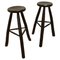 Vintage French High Stools, 1950, Set of 2 1