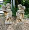 Weathered Classical Statues of Children with Flowers, 1950, Set of 2, Image 2