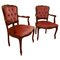 French Button Back Salon Chairs, 1970, Set of 2, Image 1