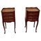 French Bedside Tables in Cherry Wood, 1920, Set of 2, Image 1