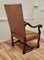 French Carved Oak Salon Throne Chair, 1850 8