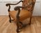 French Carved Oak Salon Throne Chair, 1850 3