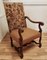 French Carved Oak Salon Throne Chair, 1850 5