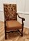 French Carved Oak Salon Throne Chair, 1850 10