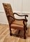 French Carved Oak Salon Throne Chair, 1850 9
