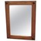 Arts & Crafts Style Wall Mirror in Golden Oak Frame, 1960, Image 1