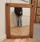 Arts & Crafts Style Wall Mirror in Golden Oak Frame, 1960, Image 3