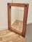 Arts & Crafts Style Wall Mirror in Golden Oak Frame, 1960, Image 7