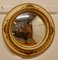 Specchio da parete grande convesso dorato e crema, Francia, anni '20, Immagine 3