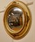 Specchio da parete grande convesso dorato e crema, Francia, anni '20, Immagine 5