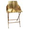 Verstellbarer Vintage Stuhl aus Messing, 1970 1