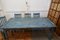 Large Folk Art Carved Painted Table and Chairs, 1920s, Set of 7, Image 9