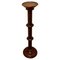 Antique Pedestal Torchere in Carved Mahogany 1