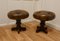 French Button Leather Swivel Piano Stools, 1890s, Set of 2 4