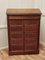 French Walnut Cartonniere Wellington Chest Filing Cabinet, 1890s, Image 9
