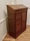 French Walnut Cartonniere Wellington Chest Filing Cabinet, 1890s 3