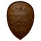 19th Century Iron Wall Hanging Shield Fire Back, 1880s, Image 1