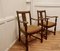 Arts & Crafts Golden Oak Carver Chairs, 1920s, Set of 2 3