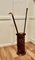 Arts and Crafts Embossed Brass Umbrella Stand, 1930s, Image 5