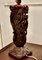 Oriental Folk Art Carved Teak Dragon Lamp, 1930s 9