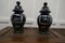 Reverse Painted Decoupage Baluster Vasen mit Deckel, 1960er, 2er Set 7