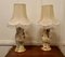 Reverse Painted Decoupage Baluster Vase Lamps, 1960, Set of 2 10