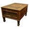 Folk Art European Painted Low Table with Drawer, 1900s, Image 1