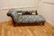 Edwardianische Chaiselongue aus Mahagoni aus William Morris Stoff 2