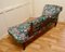 Chaise longue edoardiana in mogano con tessuto William Morris, Immagine 10