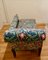 Chaise longue eduardiana de caoba de tela William Morris, Imagen 7
