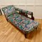 Edwardian Mahogany Chaise Lounge in William Morris Fabric 4