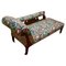 Edwardian Mahogany Chaise Lounge in William Morris Fabric, Image 1