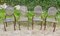Vintage Brutalist Stacking Dining Chairs in Iron, 1960, Set of 4 3