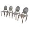 Vintage Brutalist Stacking Dining Chairs in Iron, 1960, Set of 4 1