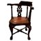 Georgian Style Mahogany Corner Armchair, 1960s, Image 1
