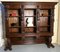 Large Walnut Open Bookcase with Lion Caryatid 2